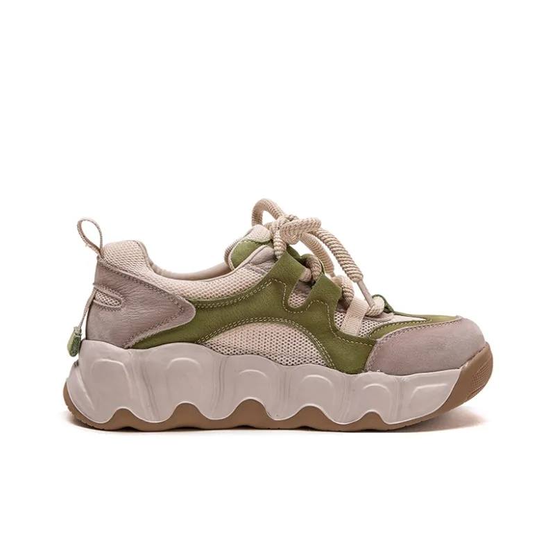 Chibang Height Increasing Lightweight Low Top Chunky Sneakers Women's-13