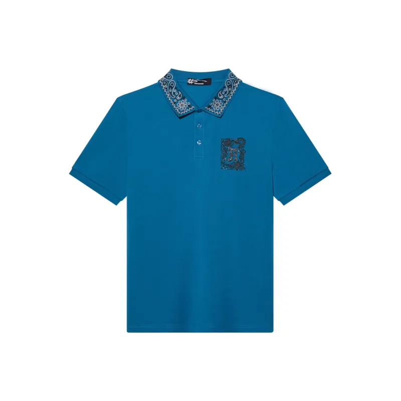ANDREW MACKENZIE SS24 Polo Shirt Men's Lake Blue-0