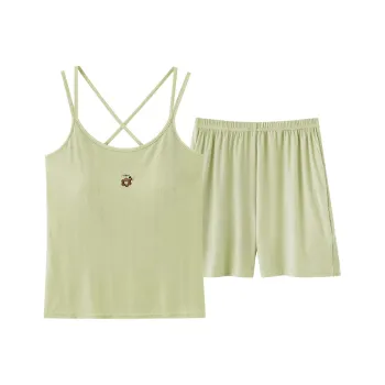 XIAFENYAN Pajama Set Women's Fruit Green