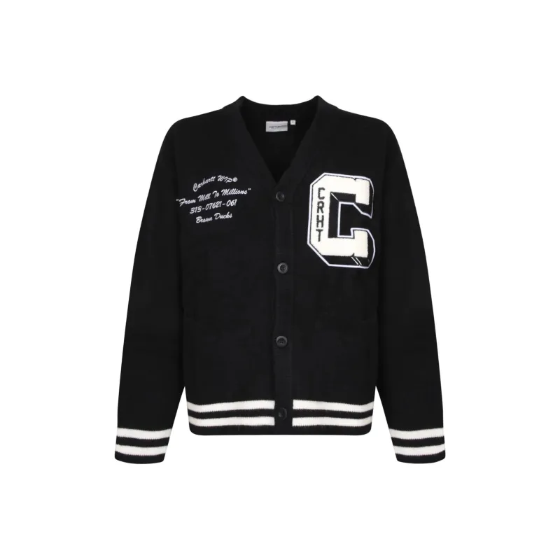 Carhartt WIP Brown Ducks Button Up Cardigan-0
