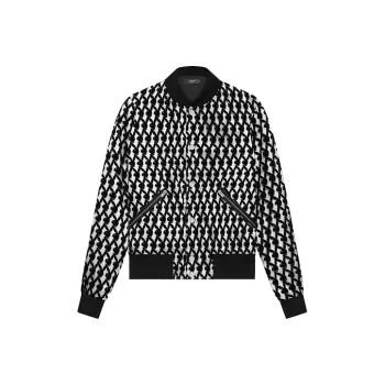 AMIRI Playboy Flocked Bomber Jacket