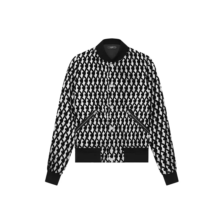 AMIRI Playboy Flocked Bomber Jacket-0