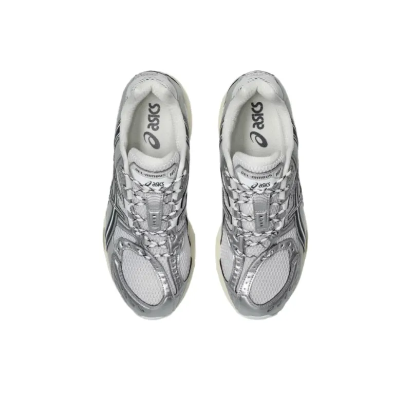 Asics GEL Nimbus 10.1 Anti Slip Wear Resistant Low Top Casual Running Shoes Unisex White Silver-4
