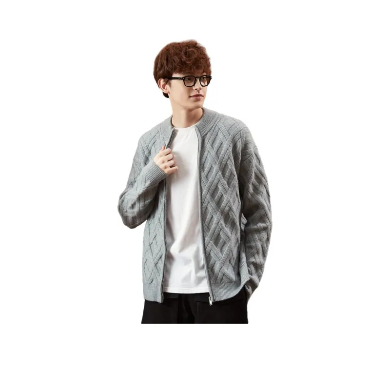 Tonlion Sweater Men's Silver Gray-0