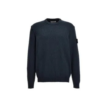 STONE ISLAND Compass badge Textured Jumper