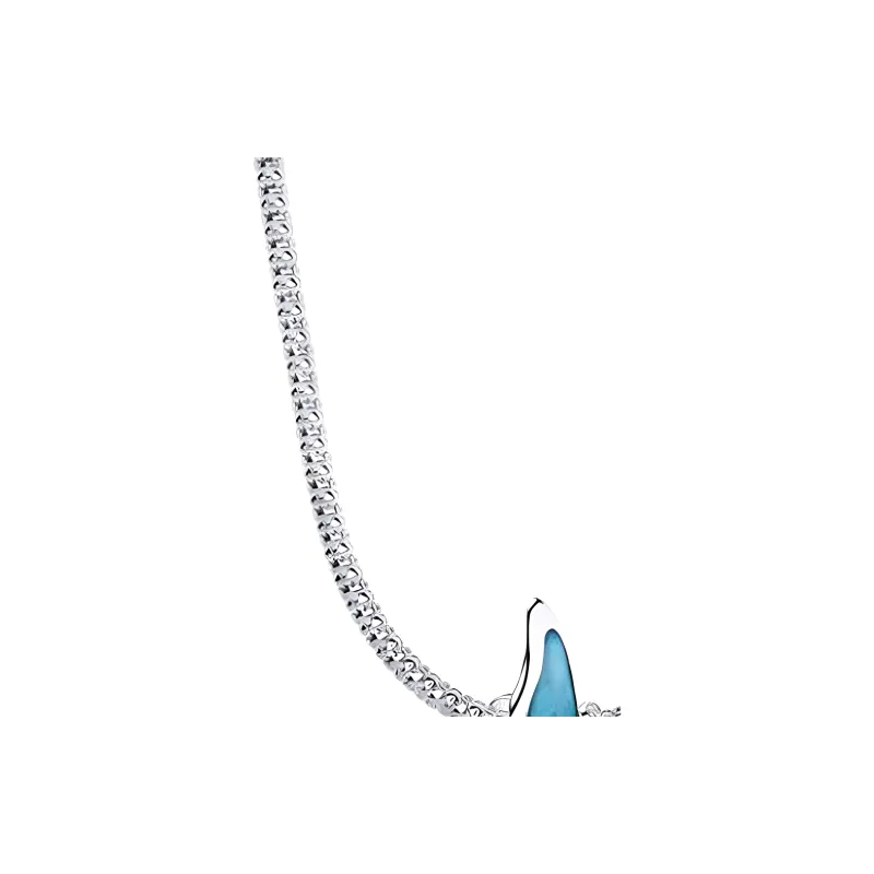 Pandora 925 Sterling Silver Necklaces Women's Blue-1