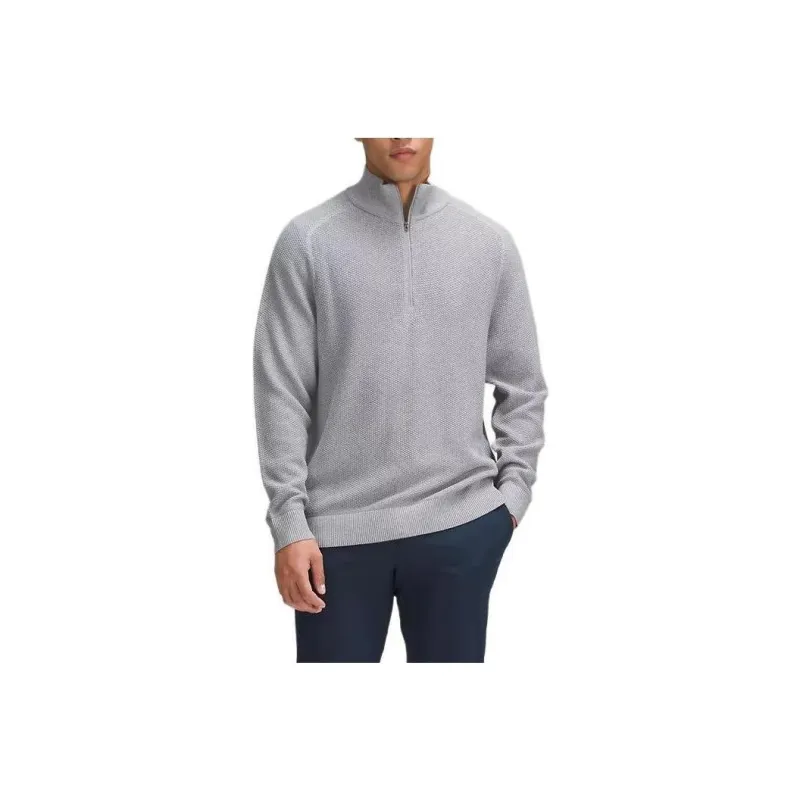Lululemon Textured Knit Half-Zip Sweater Sweater Men's-3