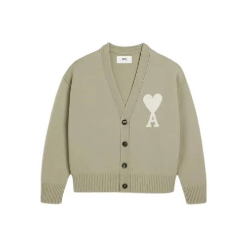 AMIPARIS Paris Ami De Coeur Logo Intarsia Knitted Cardigan