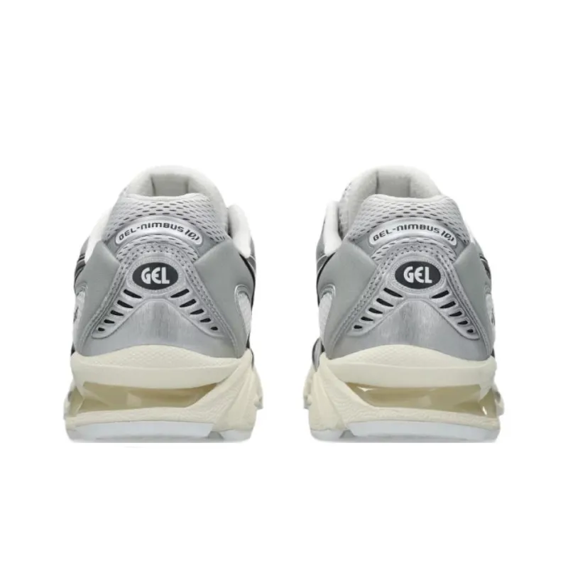 Asics GEL Nimbus 10.1 Anti Slip Wear Resistant Low Top Casual Running Shoes Unisex White Silver-5
