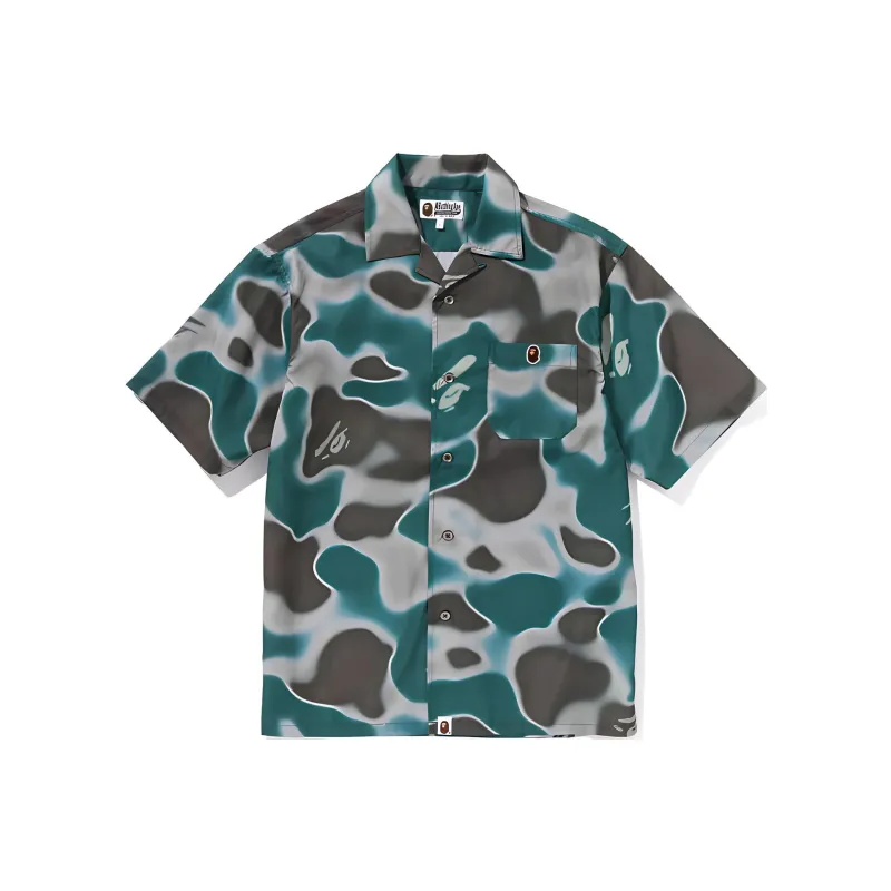 A BATHING APE Liquid Camo One Point Shirt-3