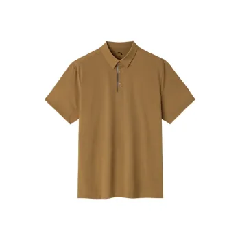 CHAOJIANTA Polo Shirt Men's Pear Brown