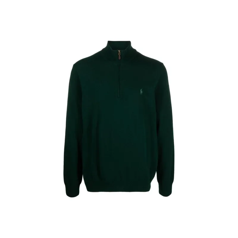 Polo Ralph Lauren Pony Embroidered Half Zipped Jumper-0