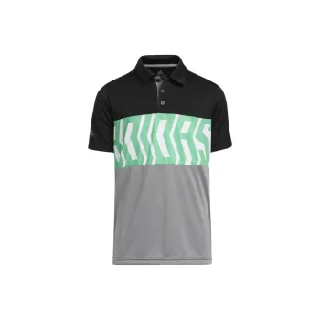 Adidas Polo Shirt Men's Black/Half Bright Green