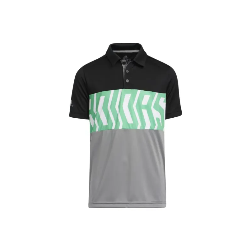 Adidas Polo Shirt Men's Black/Half Bright Green-0