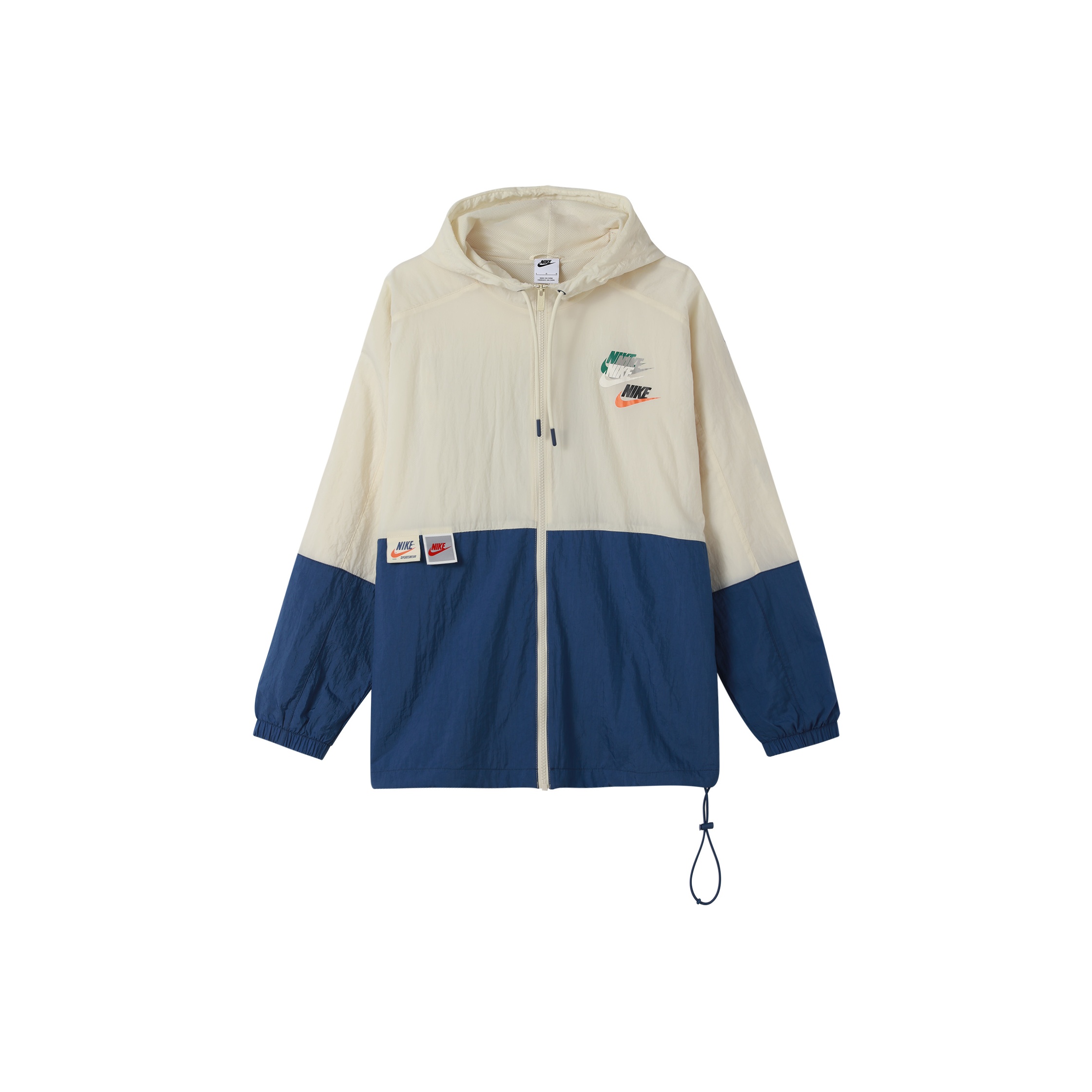 KodakのColorblock Woven Big Logo Lining Jacket 全3色 Nike Sportswear Lightweight Retro Colorblock Logo Print