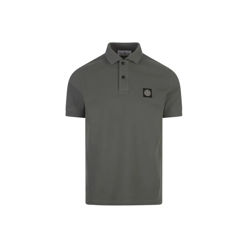 STONE ISLAND Logo Patch Polo Shirt-0