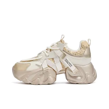 EXULL Q Breathable Lightweight Height Increasing Low Top Chunky Sneakers Women's