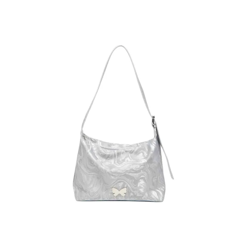 Three Blessings PU Shoulder Bag Medium Size Women's Multicolor-17