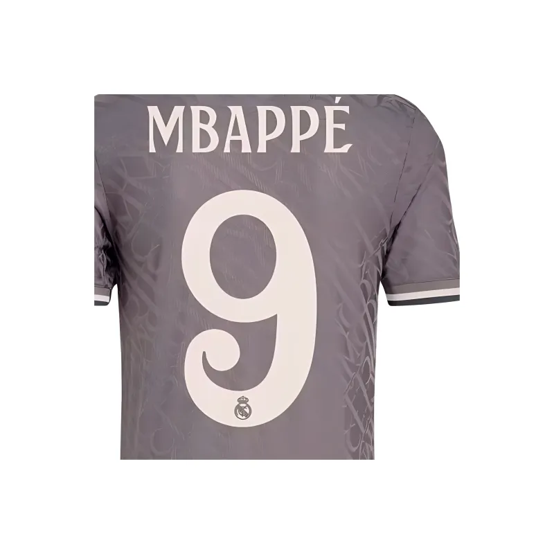 Adidas Originals Free Shipping With AdiClub Real Madrid Kylian Mbappé 24/25 Authentic Third Jersey-2