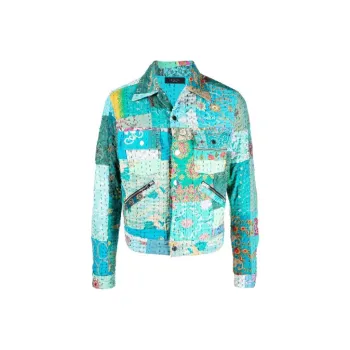 AMIRI Vintage Quilt Patchwork Trucker Jacket