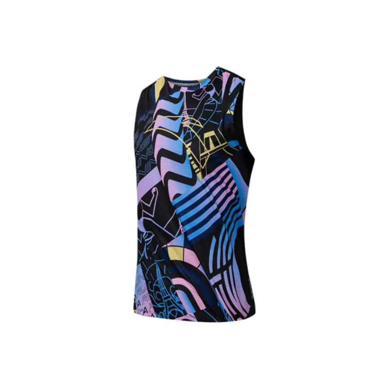 Anta Running Collection Tank Top Men's Basic Black/All Over Print-0