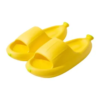 JINGEYU Platform Banana Casual Home Slip Resistant Soft Sole Summer Men's And Women's Lightweight Breathable Slippers