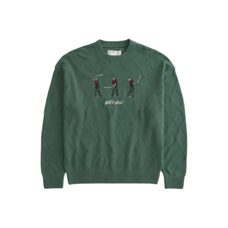 Hollister Sweaters Men Green-0
