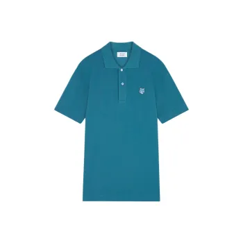Maison Kitsune Bold Fox Head Patch Polo Shirt