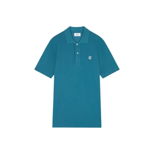 Maison Kitsune Bold Fox Head Patch Polo Shirt