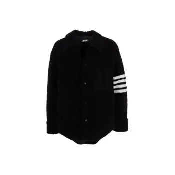 THOM BROWNE 4 Bar Shearling Jacket