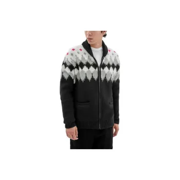GUESS Originals Knit Zip-Up Sweater Sweater Men's Black