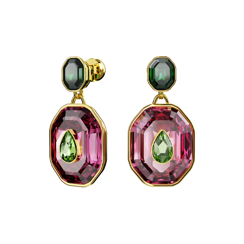 Swarovski Chroma Gold-Plated Earrings Women's-1