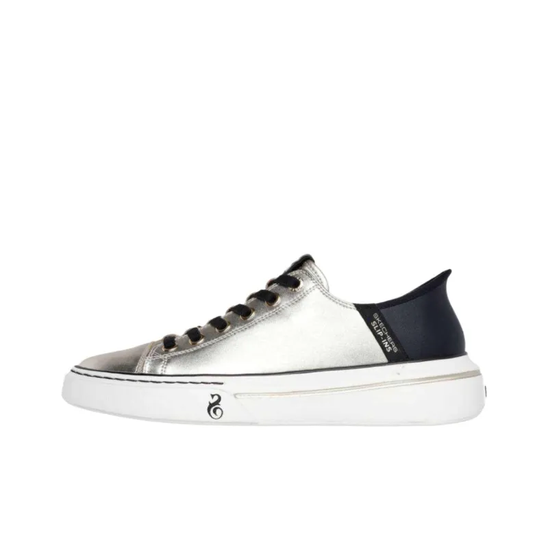 SNOOP DOGG x Skechers Low Top Skateboard Shoes Men's Silver Black-0