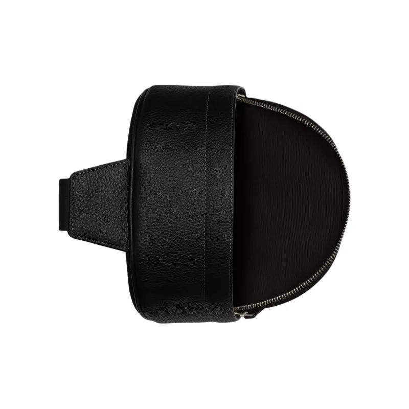 COACH West Calfskin Sling Bag, Fanny Pack Trumpets Men's Black-2