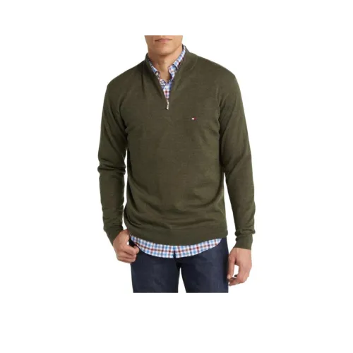 tommy Sandal Hilfiger Knitwear Men's Army Green
