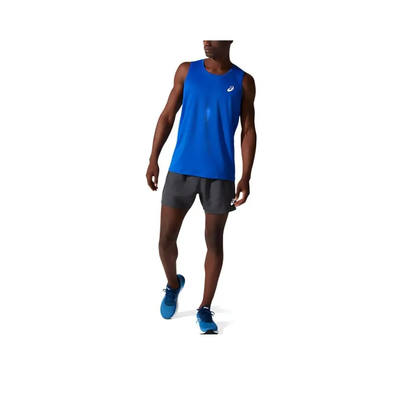 Asics SILVER SINGLE Tank Tops Men's Blue-0