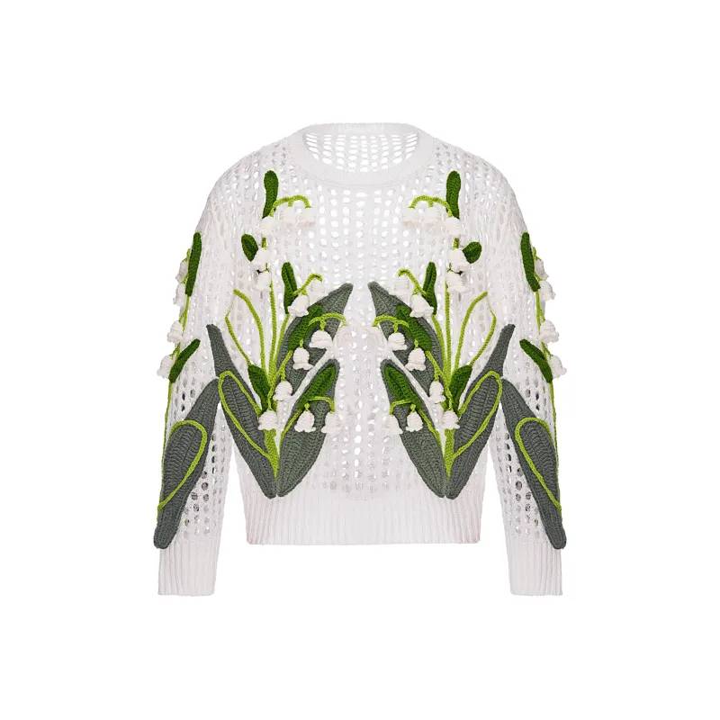 VALLEYOUTH Knitwear Unisex Seed White-0