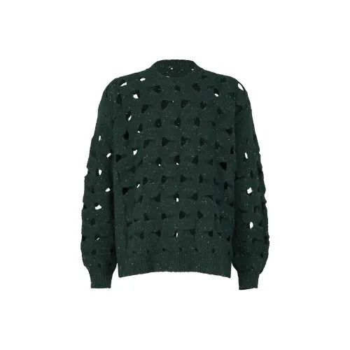 ISSEY MIYAKE Wool Nest Knit Knitwear Men's Dark Green
