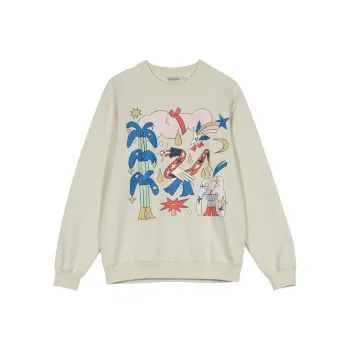 Marimekko Sweatshirt Unisex Gray White
