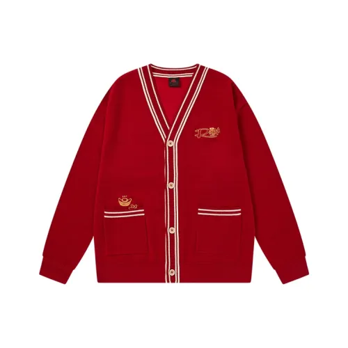 PEAK RIGHT Series Sweaters Unisex China Red