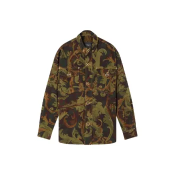 VERSACE Jackets Coats Men's Green