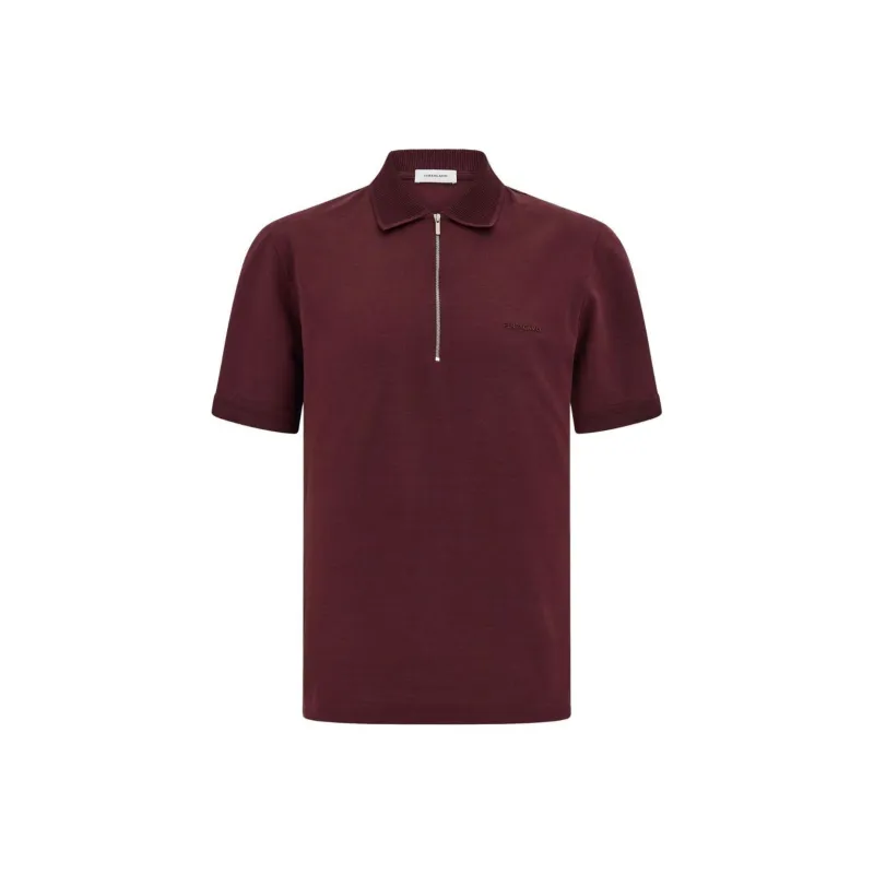 Ferragamo Zip Collar Polo-0