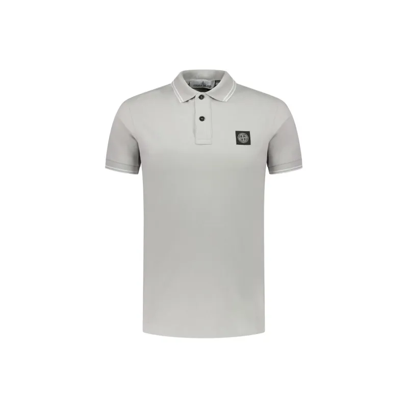 STONE ISLAND Logo Patch Short Sleeved Polo Shirt-0