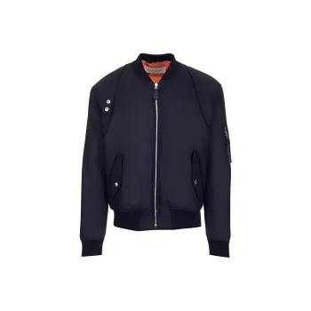 Alexander McQueen Zipped Bomber Jacket