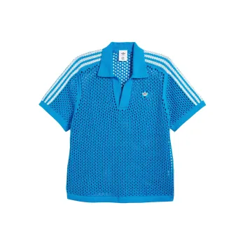 Adidas X Edison Chen Crochet Polo Shirt 