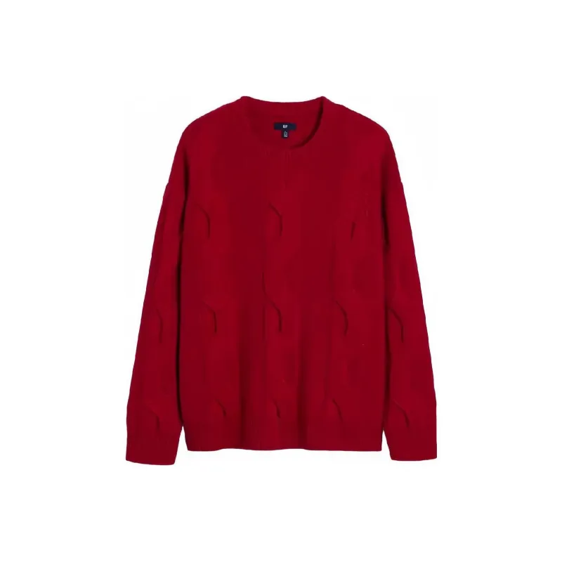 8on8 X GAP 8ON8 Co branded Model Sweaters Unisex Red-0