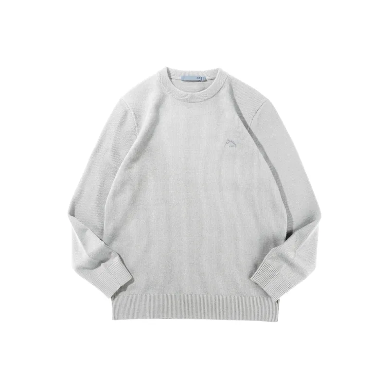 HLA Embroidered Crew Neck Long Sleeved Knitwear Men's-3