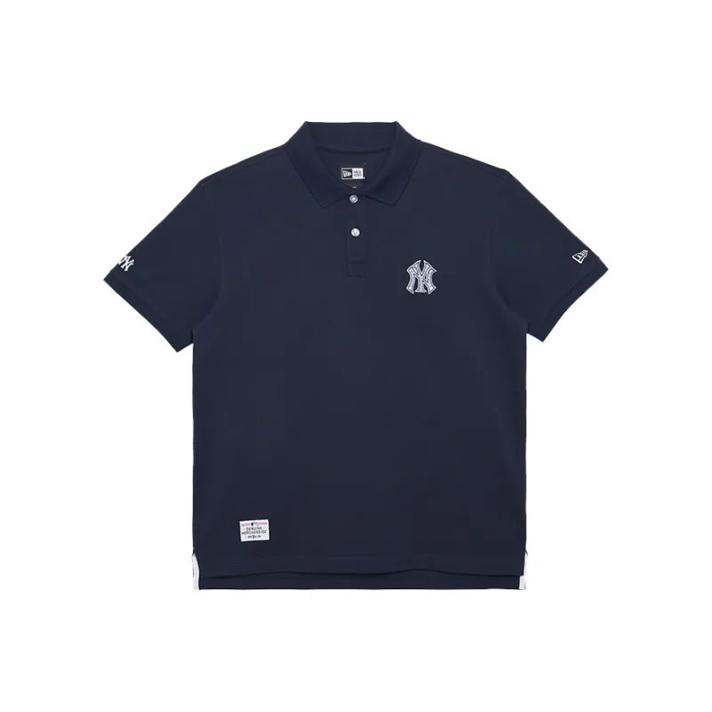 New Era Polo Shirt Unisex Navy Blue-0