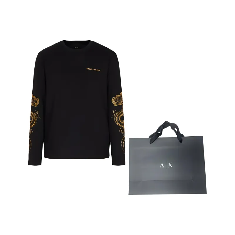 ARMANI EXCHANGE SS24 Sweatshirt Men's Black-1