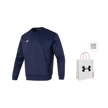 Under Armour Sweatshirt Unisex Navy Blue With Free Shopping Bag